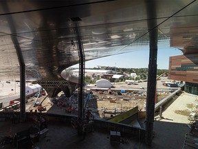 Pictured is the BMO Centre expansion construction site during a media tour on Thursday, June 22, 2023.