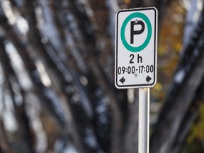Parking sign