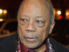 Quincy Jones is seen on January 26, 2018 at Industria in New York.