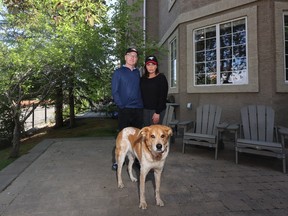Patrick and Jane Lindsay are among the residents of the River Run Townhouses in Eau Claire objecting to having their homes expropriated by the City of Calgary to make way for the Green Line.