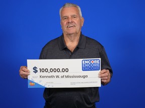 Ken Wilson of Mississauga won big with Lotto Max.