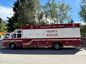 Calgary Fire Department heavy rescue truck