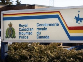 RCMP sign for homicide story