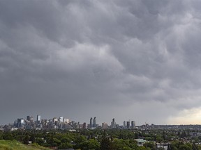 A severe thunderstorm warning was issued for Calgary on Monday, July 17, 2023.
