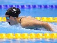 Summer Mcintosh of Team Canada competes in the Women's 400m Individual Medley Final on day eight of the Fukuoka 2023 World Aquatics Championships at Marine Messe Fukuoka Hall A on July 30, 2023 in Fukuoka, Japan.