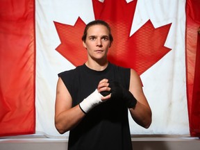 Kandi Wyatt is pictured at the Calgary Boxing Club
