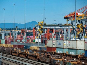 The Port of Vancouver is quiet on Wednesday morning, a day after a union caucus rejected a proposed settlement on July 18, 2023.