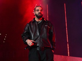 Drake performs at the State Farm Arena in December 2022.