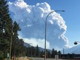 Smoke from a wildfire to the south as seen from the Village of Lytton this past week.