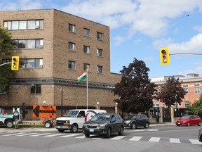 The High Commission of India is seen in Ottawa on Wednesday, September 20, 2023. THE CANADIAN PRESS/ Patrick Doyle