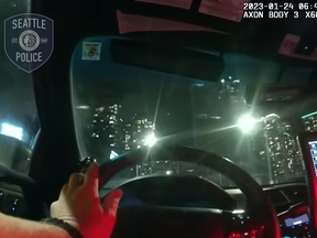 Bodycam footage shows an officer saying a woman run over by Seattle police had ‘limited value’.