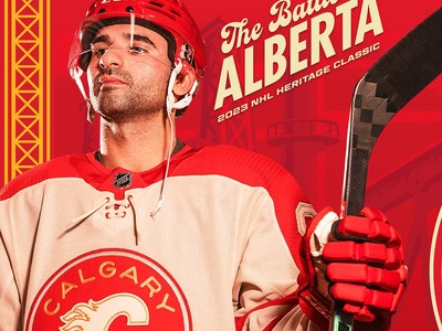 Flames and Oilers unveil their Heritage Classic uniforms
