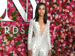 Kerry Washington is pictured at the Tony Awards in New York in June 2018.