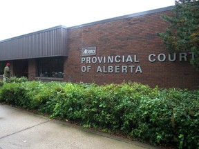 The Provincial Court of Alberta in Didsbury is pictured on Monday Sept. 8, 2014.