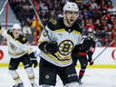 The Calgary Flames have claimed left-winger A.J. Greer off waivers from the Boston Bruins.