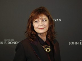 In this Feb. 28, 2019, file photo, actress Susan Sarandon poses for photographers at the photo call for the film 'The Death and Life of John F. Donovan' in Paris.