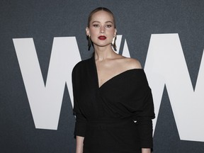 Jennifer Lawrence attends the Women's Wear Daily Honors award ceremony at Cipriani South Street on Tuesday, Oct. 24, 2023, in New York.