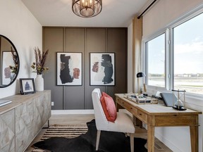 The flex room in the Emerald show home by Sterling Homes in Wedderburn, Okotoks.