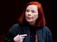 Catherine Tait, CBC president and CEO, waits to appear before the Standing Committee on Canadian Heritage in Ottawa, Nov. 2, 2023.