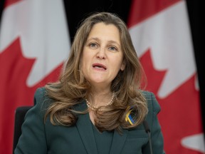 Deputy Prime Minister and federal Finance Minister Chrystia Freeland said Friday it was too soon to give a timeline for when an estimate of Alberta's potential asset withdrawal from the Canada Pension Plan would be ready.