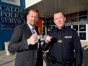 Mike Ellis and Mark Neufeld on money for more police officers in Calgary
