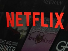 The Netflix logo is displayed on the company's website, Feb. 2, 2023, in New York.