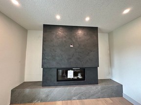 Fireplaces are a popular place to plaster for dramatic effect.