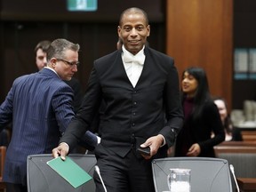 House of Commons Speaker Greg Fergus appears as a witness at a standing committee of Procedures and House Affairs on Parliament Hill in Ottawa on Monday, Dec. 11, 2023.