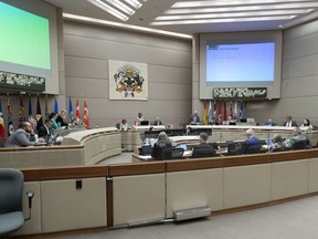 Calgary city council in session on Tuesday, January 30, 2024.