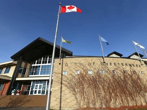 The exterior of Chestermere City Hall is shown on Dec. 4, 2023.