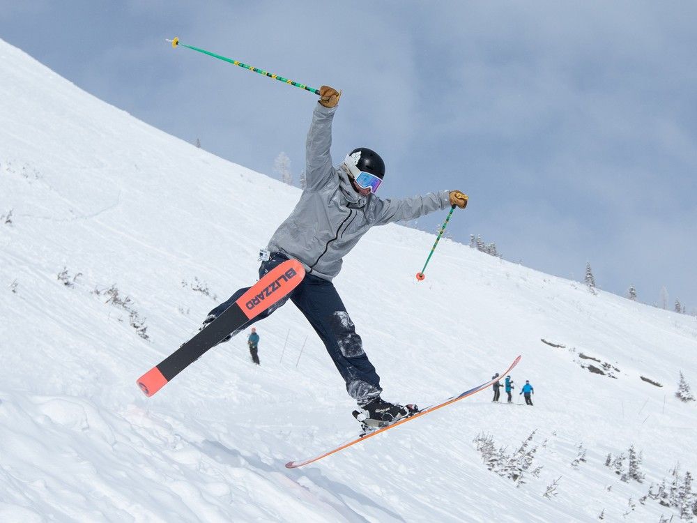 SNOW SCENE: Spring arrives at Castle Mountain