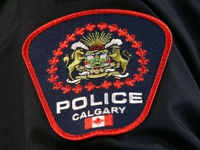The shoulder flash bearing the Calgary police crest is soon on an officer's uniform on January 10, 2019.