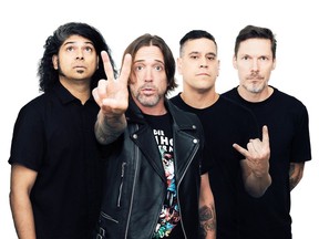 Billy Talent plays the Coca-Cola Stage at Calgary Stampede on July 7, 2024.