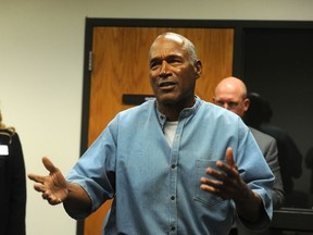 O.J. Simpson attends a parole hearing at Lovelock Correctional Center July 20, 2017 in Lovelock, Nevada.