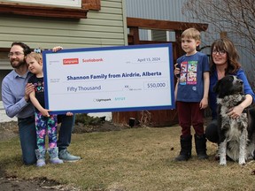 After 14 weeks of competing in the Live Net Zero challenge, Samantha and Kevin Shannon — along with their three young children and their dog Nana — emerged from the competition victorious, bringing home a cheque for $50,000.