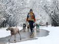 Snow in Calgary