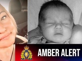 Amber alert from Langley RCMP April 4, 2024 for Brianne Ford and her son Tyler Durocher.