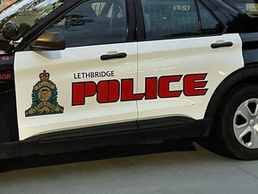 Lethbridge Police Service cruiser.