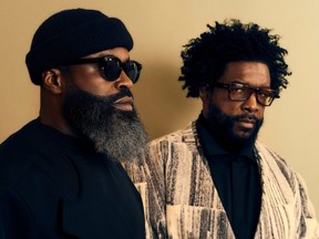 Black Thought and Questlove, founding members of funk-jazz and hip-hop icons The Roots. The Roots will be playing the 2024 Calgary Folk Music Festival. Photo courtesy Calgary Folk Music Festival.