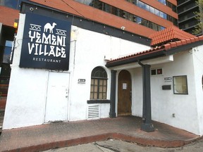 The Yemeni Village restaurant is shown in downtown Calgary on Tuesday, May 14, 2024. It has been ordered closed by Alberta Health Services due to health violations.