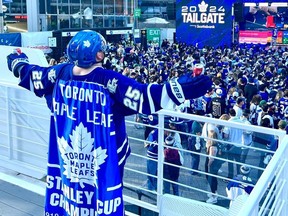 Kurtis from Alberta at the 2024 Stanley Cup playoffs in Toronto, ON. Photo submitted by Kurtis Stevenson.