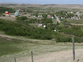 File photo: The hamlet of Rosebud, Alberta, as seen in 2008.