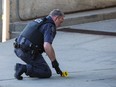 Police investigate a downtown Calgary stabbing