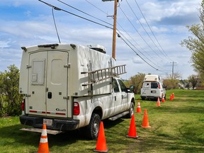 Repair crews fix damaged Rogers fibre optic cables that were cut by copper thieves
