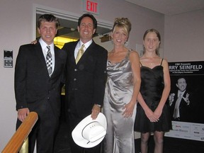 Jerry Seinfeld with the Hart family at the 10th anniversary of the fundraising event.