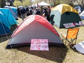 University of Calgary camp protest