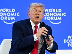 US President Donald Trump speaks during the World Economic Forum (WEF) annual meeting in Davos on January 21, 2026. The World Economic Forum takes place in Davos from January 19 to January 23, 2026.