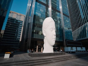 This $2-million public artwork, called Dreaming by Barcelona artist Jaume Plensa, is installed at the towering Richmond-Adelaide Centre office block in Toronto.