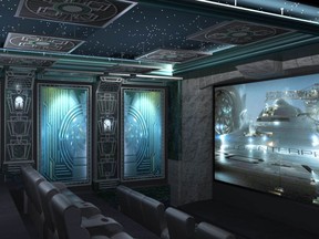 A home theatre design by 3-D Squared, based in Boca Raton, Fla.