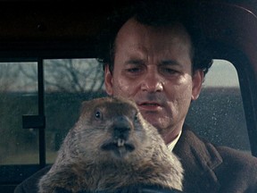 Bill Murray, in Groundhog Day, keeps reliving the same day on Feb. 2.